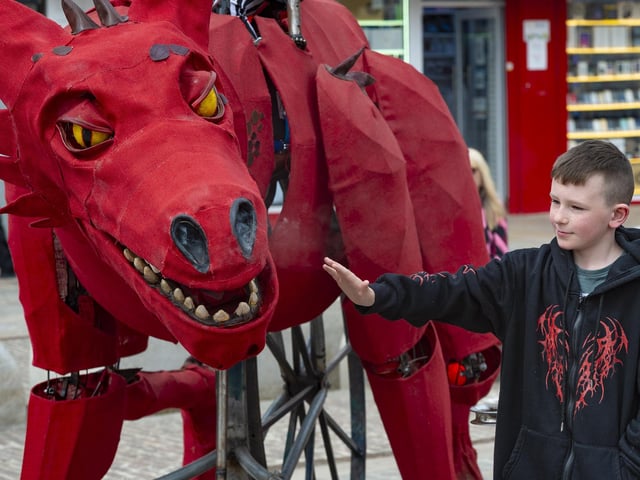 Northampton Town Council hosted a free St George's Day event on the Market Square on April 26, which included many family-friendly, fun activities.