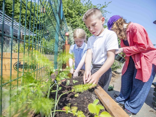Briar Hill Primary School unveiled its new garden on Friday (June 9) to promote the importance of green space for children.