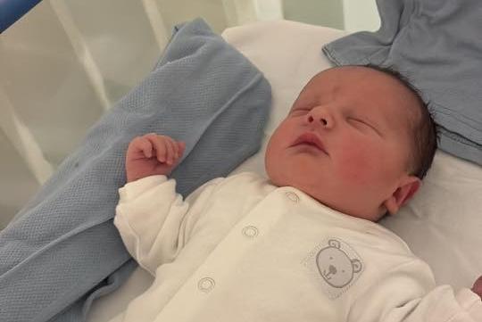 Archibald Grayson Timothy born at 2.09am on January 31 at Northampton General Hospital, weighing 7lbs 13oz. His mum also wanted to thank all the midwives, nurses, registrars and anaesthetists and support staff. She said: "All a great credit to the NHS."