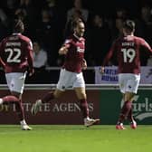 Louis Appéré is up to three goals for the season after doubling Northampton's lead against Reading in Tuesday's League One fixture at Sixfields. (Photo by Pete Norton/Getty Images)