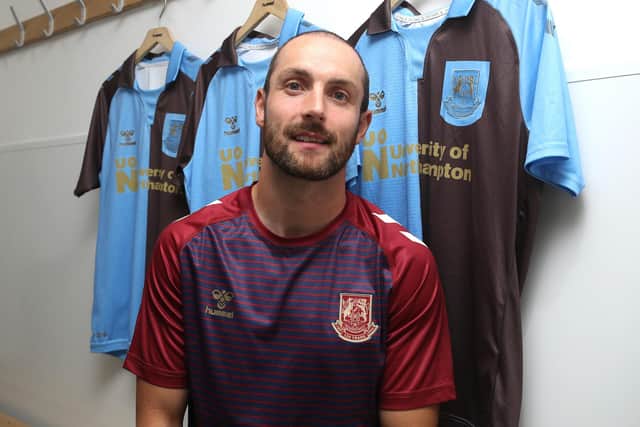 Danny Hylton is a Cobbler! Picture: Pete Norton.