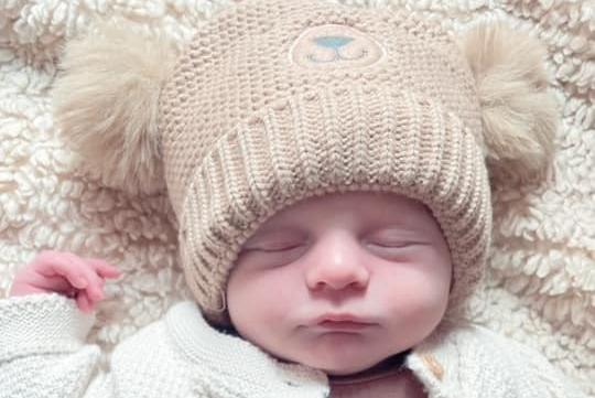 Santino Emilio born at 2.08pm on October 18, weighing 8lbs 11oz.