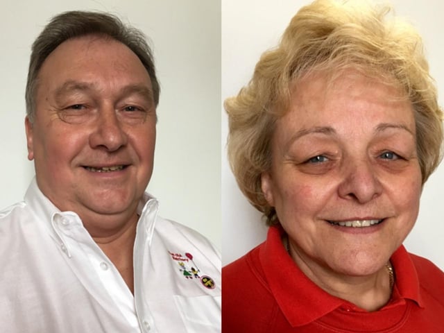 David and Susan Hartley, owners of Old Rectory Day Nursery in Church Lane, Little Billing, Northampton, NN3 9AF. The nursery has been graded ‘outstanding’ by Ofsted for the last 15 years. David and Susan will be retiring in 2023 after running the nursery for 38 years.