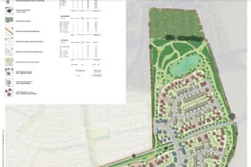 Plans for the 525 home development near Hardingstone and Wootton. (Credit: Martin Grant Homes Ltd and Harcourt Developments)