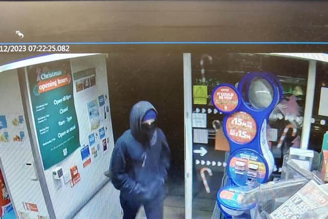 Police have released a CCTV image after a Christmas Eve robbery.