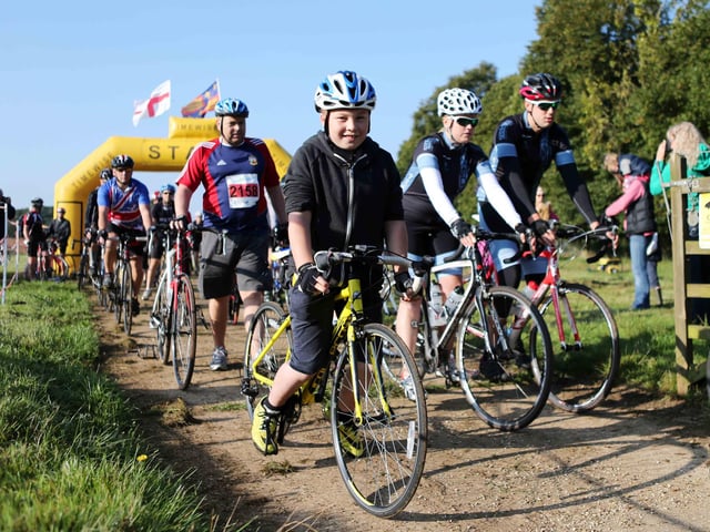 2014 - Cycle for Cynthia event at Lamport Hall to raise money for Cynthia Spencer Hospice.