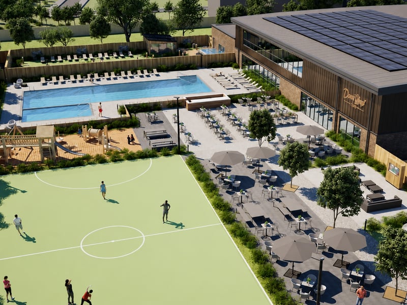 Plans have recently been submitted to build a David Lloyd leisure club on land just off the A43 in Overstone Leys, opposite Aldi.