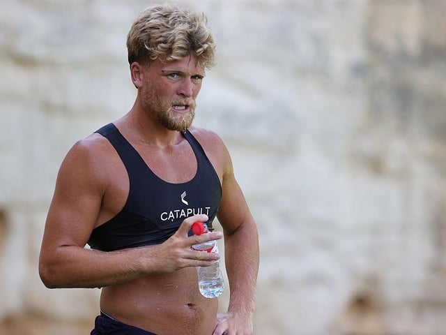 Cameron McGeehan at the end of a gruelling week in Spain