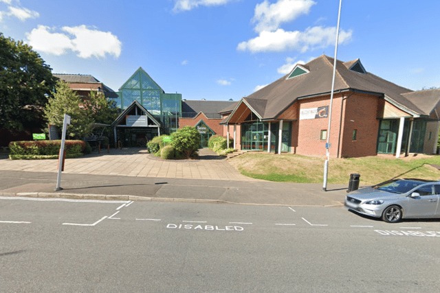 Disabled parking bays outside the front of the leisure centre have been removed. Credit: Google Maps