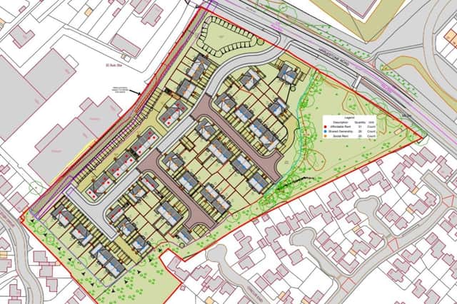 Plans for the new estate in Duston, due to be considered by planning.