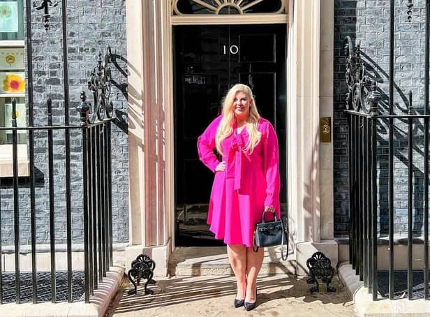 Northampton parenting vlogger, Louise Pentland, pictured at 10 Downing Street on Monday, May 16.