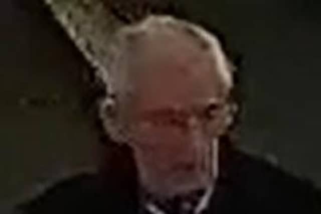 Police would like to speak to the man in the image.