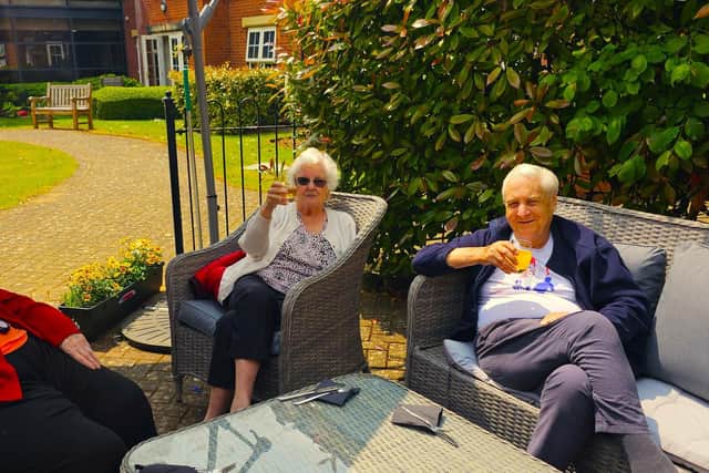 Chefs from Elm Bank Care Home in Kettering cook up a delicious BBQ lunch for residents.