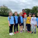 Olympian and British judo athlete Nekoda Davis at Hardingstone Academy for the EMAT torch relay