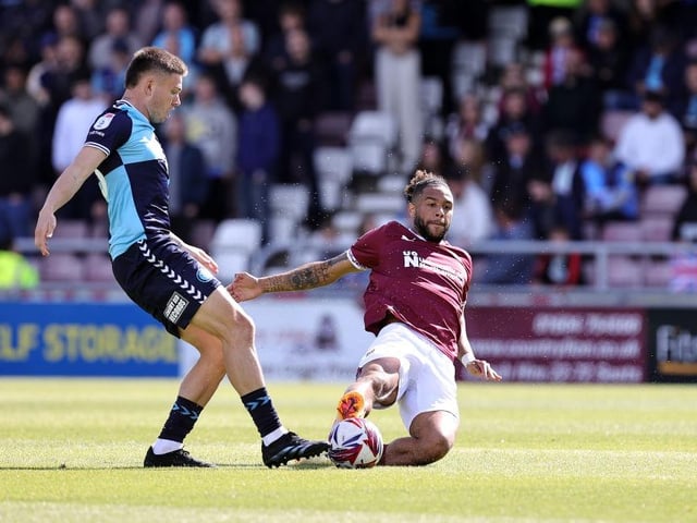 Straight in for his debut and showed why with a classy display, despite some obvious rustiness. Three times he won possession high up and set Cobblers away on the break, including for the early goal. He'll only get better the more he plays but this was a good start... 7 CHRON STAR MAN