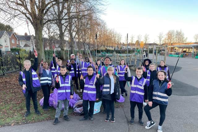 Pupils from Queen Eleanor Primary Academy