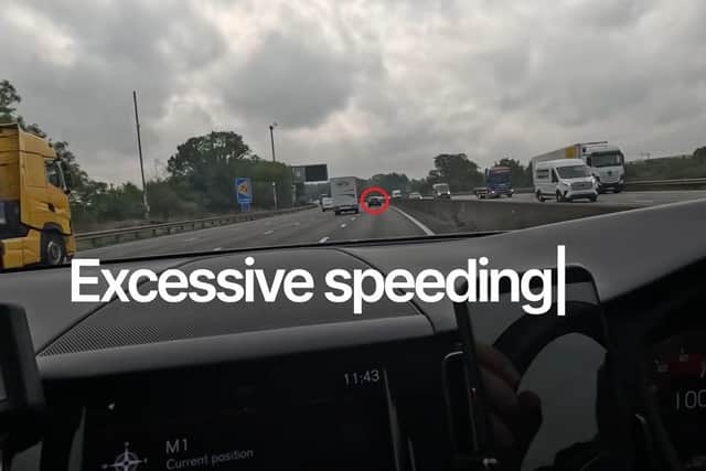 Northamptonshire Police has released a video of some of the offences caught on camera