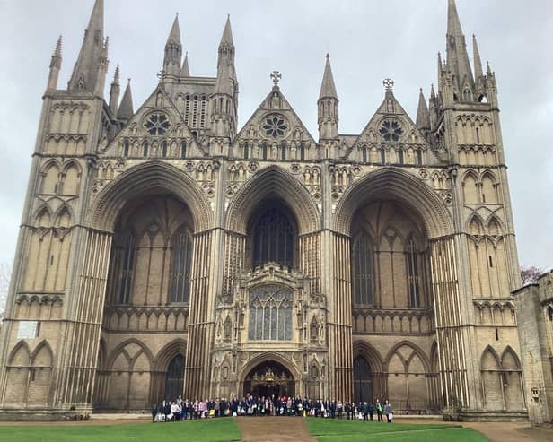Local students spend time learning about the amazing history of Peterborough Cathedral
