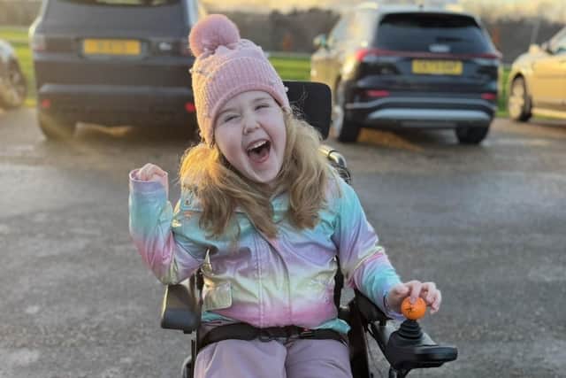 Margot's condition has recently worsened and she can no longer climb the stairs safely due to increasing mobility issues caused by neurological movement disorder dystonia.
