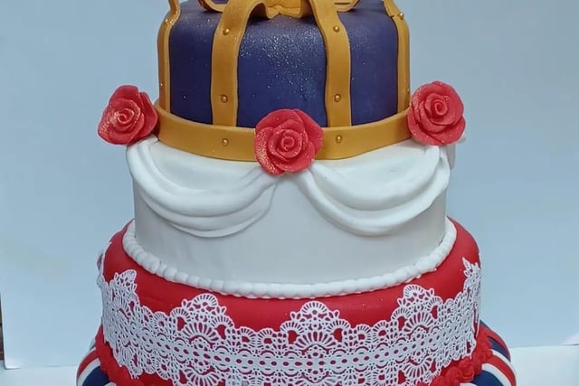A stunning Jubilee cake made by Steph Addington.