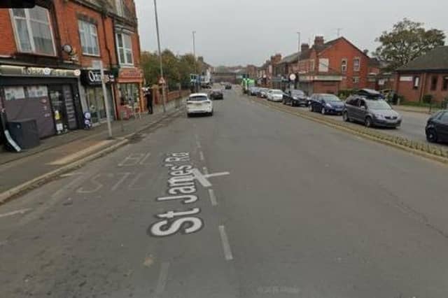 The incident happened on Sunday April 12, between 4.25pm and 4.45pm, in St James Road