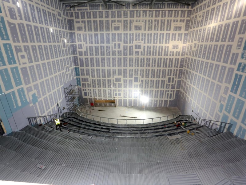 Work progressing on the new cinema in October 2018