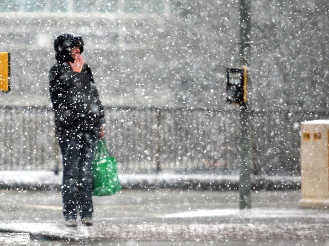 Snow weather Northampton in February 2009