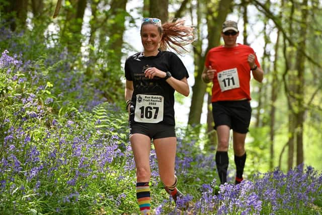 Runners enjoying the awesome trails and scenery during last year's Run Rabbit Trail Festival