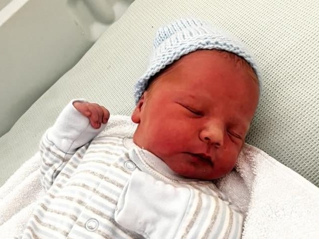 Noah Charles born at 12.24am on October 16 at Northampton General Hospital, weighing 6lbs 4oz.