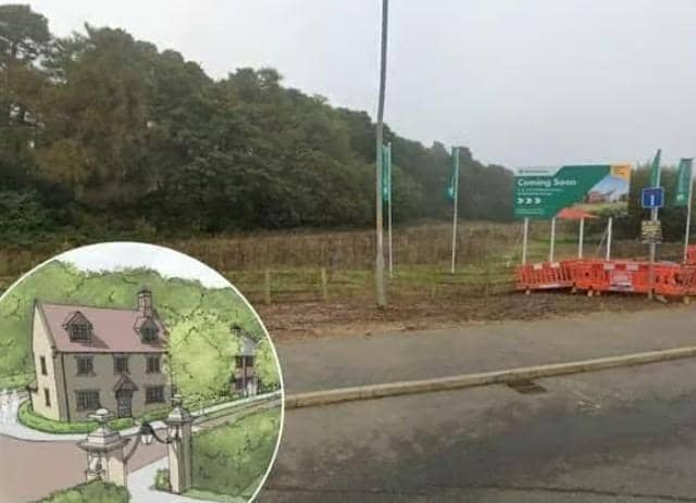 100 homes off York Way, next to Harlestone Firs, have been approved on appeal
