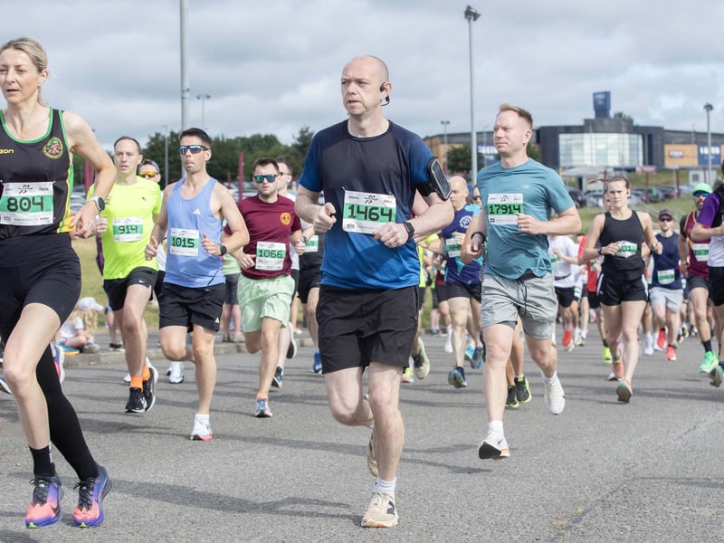 Hundreds of runners took part in the event on Sunday May 31, which started and ended at Sixfields Stadium.