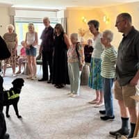 Northampton retirement village residents enjoy special visit from police detection dogs
