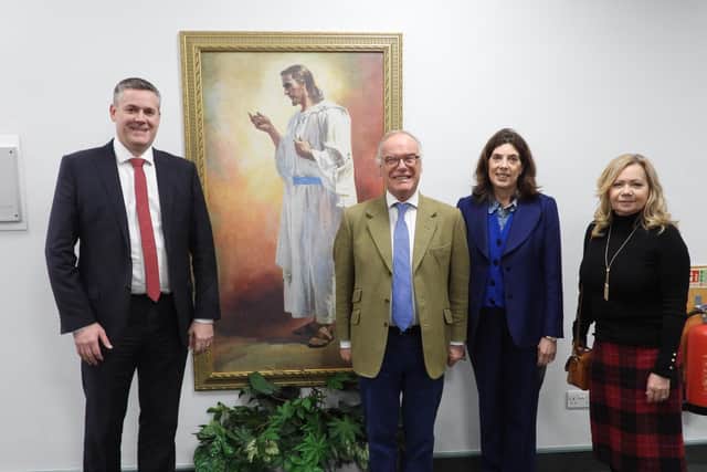 Church leaders with the Lord Lieutenant and his wife Lizzie
