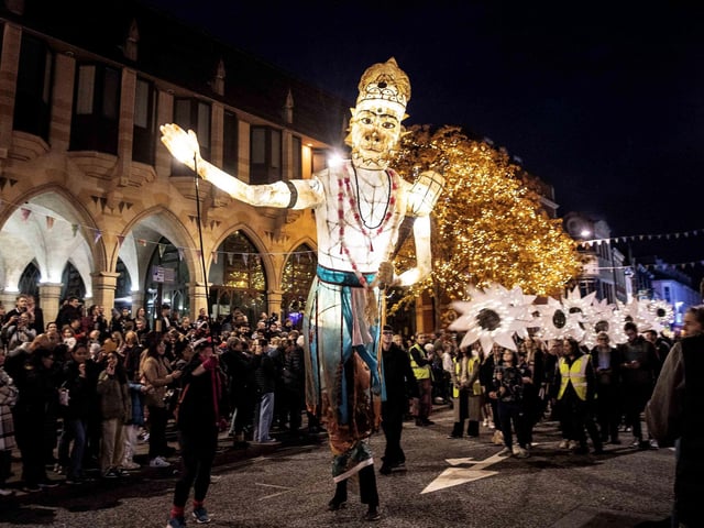 The parade and wider Diwali festival took place in Northampton town centre on Saturday October 26.