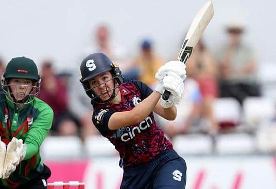 Gemma Marriott claimed three wickets and scored an unbeaten 50 as the Steelbacks Women won at Derbyshire