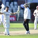 Ricard Vasconcelos celebrates one of his six first-class centuries in 2026