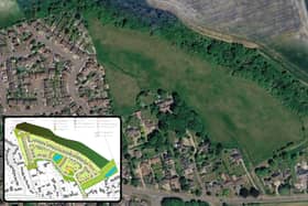 The development will sit north of St Crispin Road, with access from Doddington Road