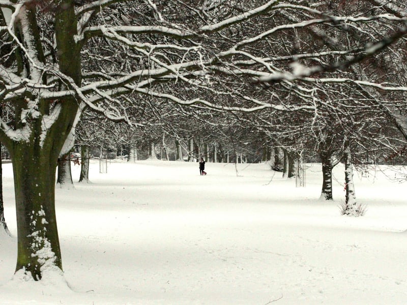 Snow scene in Northampton from 2010