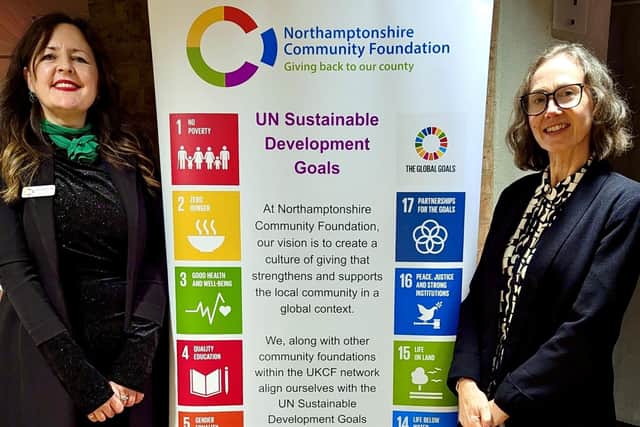 Rachel McGrath, Chief Executive of Northamptonshire Community Foundation, and Kerry Amory, Social Value Manager at IM Properties.
