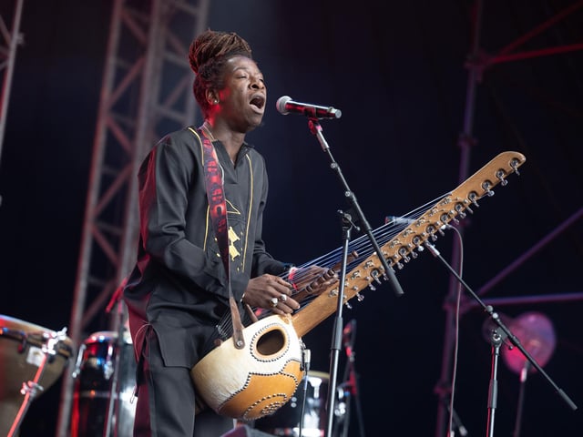 Afriquoi stage at the Shambala Festival on Saturday, August 23, 2025. Photo by David Jackson.