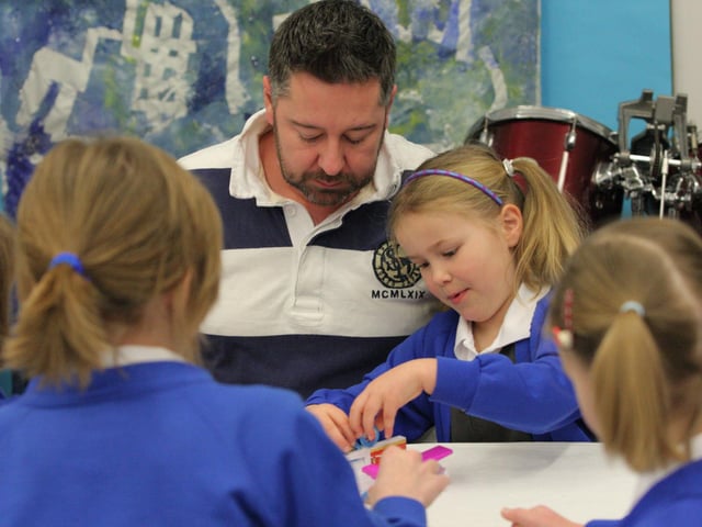 Dads had the chance to eat breakfast with their children at Preston hedges Primary School in Wootton Fields
