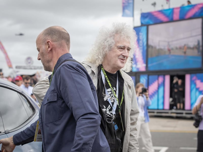 Queen guitarist and Silverstone regular Brian May