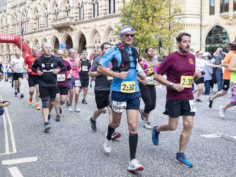 Thousands of runners took on the 13.1 mile route around Northampton.