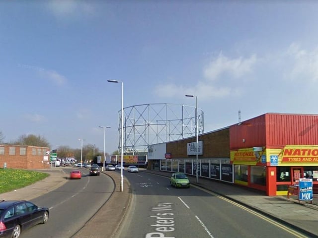 St Peter's Way. Oddbins, National Tyres and the former gas holder site. Gas production is believed to have stopped in or around 1968, with the gas holders then remaining in use for storage until 2014. The site, known as Four Waterside, has been a wasteland since 2014. However, the council recently announced that it has reached a “milestone” in the £9 million regeneration project for Four Waterside and Marefair and have selected a development partner for the project.