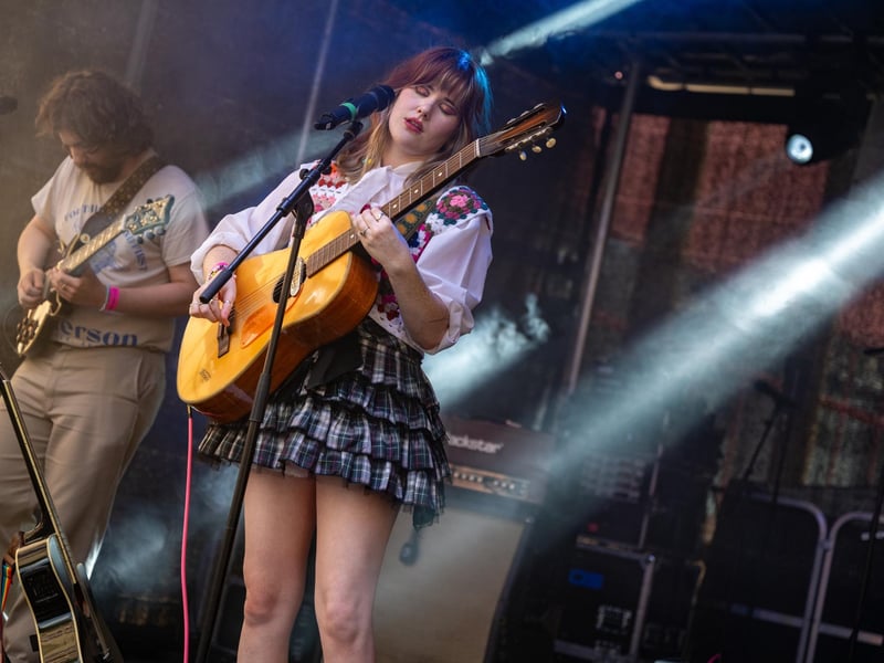 Freya Rose performing on the Main Stage at the Northampton Music Festival on Sunday, September 8, 2024. Photo by David Jackson.
