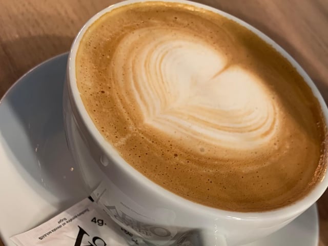 A cup of modern Italian Coffee from Caffe Tucci