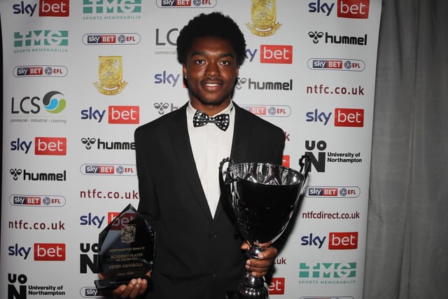 Peter Abimbola won the award for the Cobblers' Academy player of the season