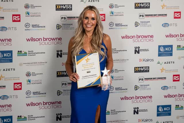 Caroline’s latest venture is No Visible Bruises CIC, which launched in July and shares a name with her podcast which has more than six million downloads. Photo: Nick Freeman Photography.
