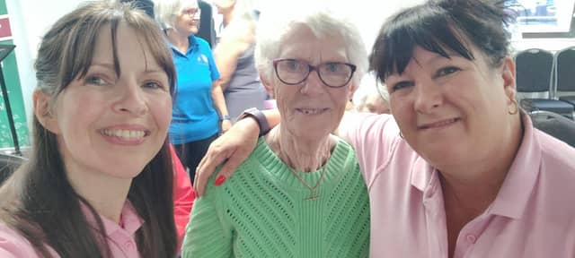 Brampton View Care Home Activities Team with Residents Pat having a wonderful morning