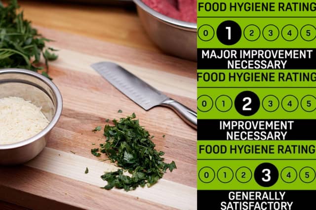 Some West Northamptonshire eateries scored three or below for food hygiene.